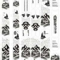 Naklejki rowerowe na ramę BLACK MOUNTAINS 2.0 - obrazek 14