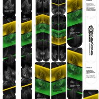 Naklejki rowerowe na ramę GREEN AND YELLOW - obrazek 7