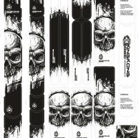 Naklejki rowerowe na ramę MATE'S SKULL - CZASZKA - obrazek 8