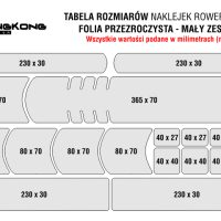 Folia ochronna na ramę - ZESTAW UNIWERSALNY MAŁY (18 naklejek) - obrazek 9